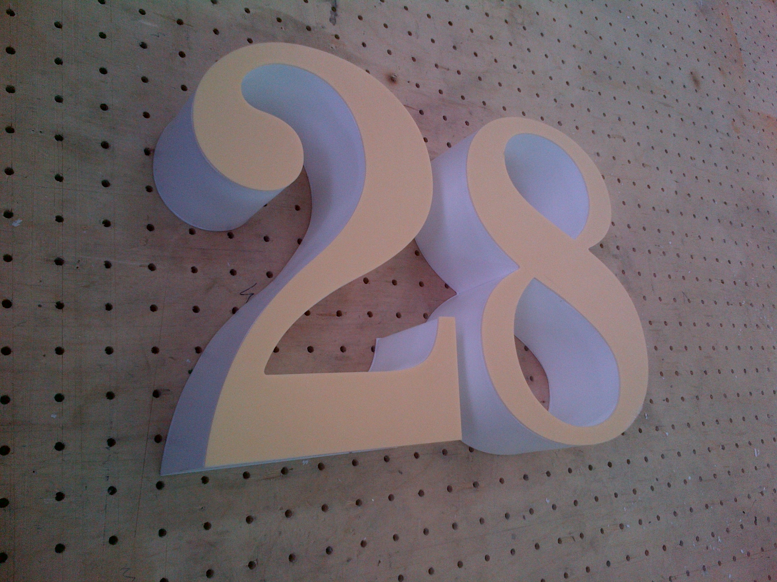 Liczba 28 3D LED